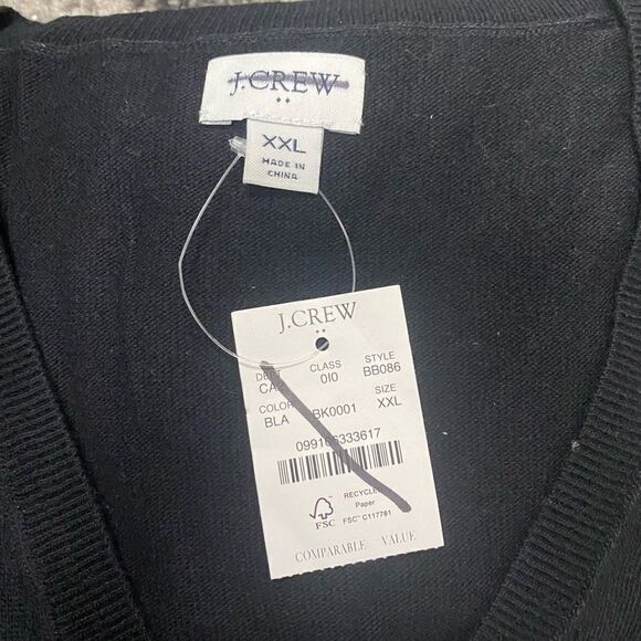 J. Crew Factory Wool-blend V-neck tunic sweater Item BB086* - Picture 7 of 8